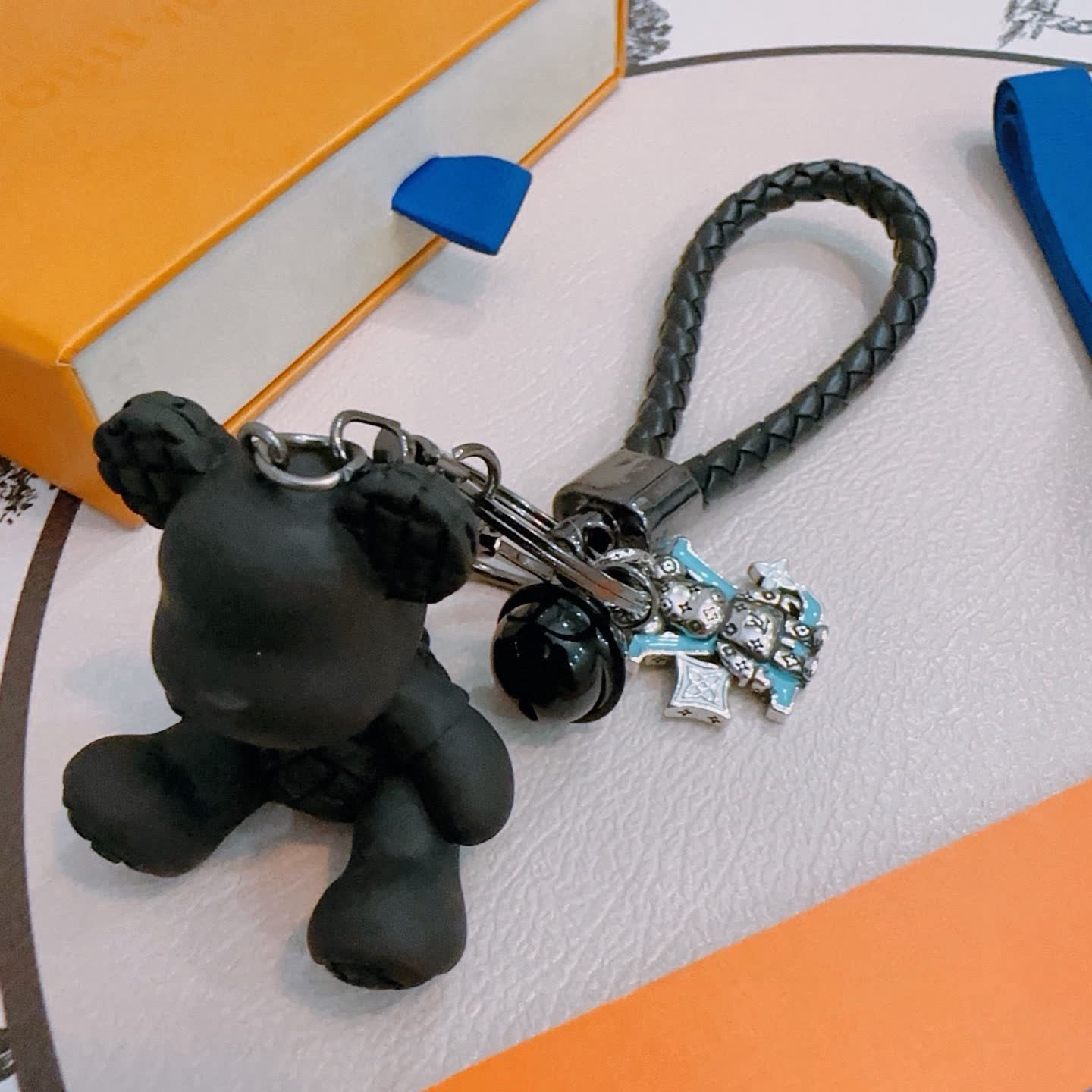 Louis Vuitton Keychain with Charms
